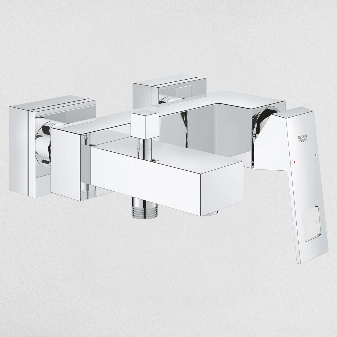 خلاط بانيو يوروكيوب 23140000 بذراع واحد للتحكم في المياه اللون كروم من جروهي