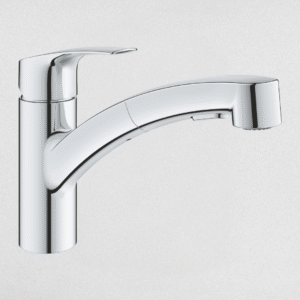 خلاط حوض مطبخ شداد يوروسمارت 30305001 بذراع واحد للتحكم في المياه اللون كروم من جروهي