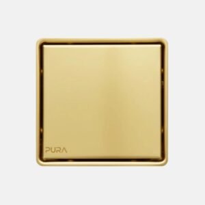 غطاء بيبه بيورا FDS-61-15G جولد مقاس 15×15 سم – استانلس ستيل وجه استانلس + وجه قابل لتركيب السيراميك