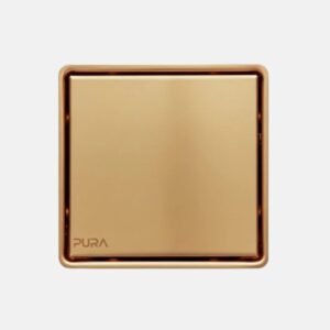 غطاء بيبه بيورا FDS-61-15RG روز جولد مقاس 15×15 سم – استانلس ستيل وجه استانلس + وجه قابل لتركيب السيراميك