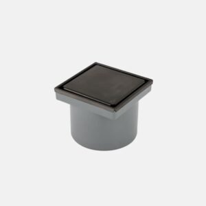بيبة steel FD-61-10 B بلاك قابلة للتبليط من بيورا 2*1 مقاس 10×10سم