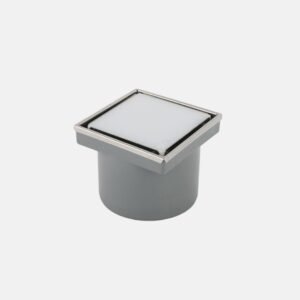 بيبة steel FD-GW-10 من بيورا White Glass مقاس 10×10سم