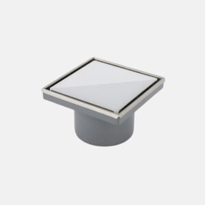بيبة steel FD-GW-15 من بيورا White Glass مقاس 15×15سم
