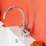 Napoli High Washbasin Mixer with Circular (2)